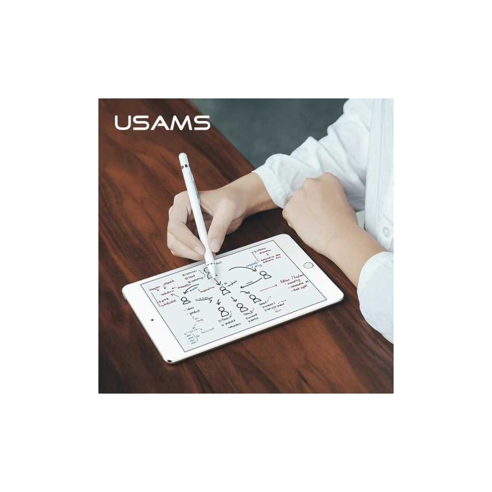 Hurtownia GSM - Rysik USAMS Activ Stylus Pen bílý/white ZB57DRB02 - USA001WHT - {ean13} - Hurt