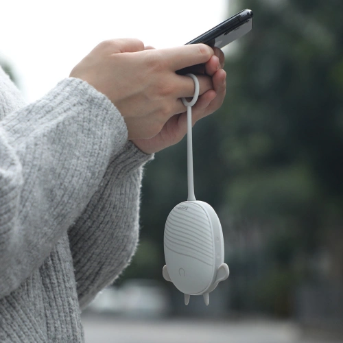 Bezprzewodowy ogrzewacz dłoni Baseus z lampką turystyczną szary