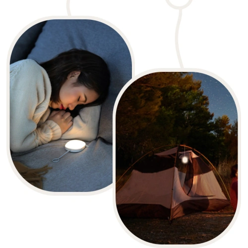 Bezprzewodowy ogrzewacz dłoni Baseus z lampką turystyczną szary