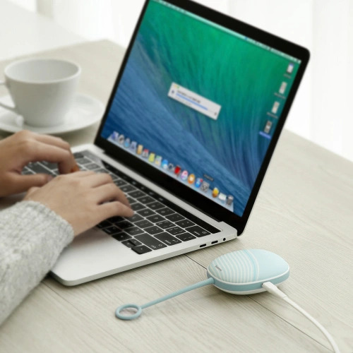 Bezprzewodowy ogrzewacz dłoni Baseus z lampką turystyczną szary