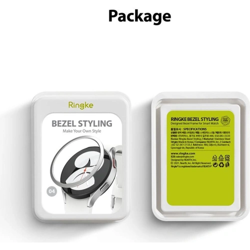 Nakładka Ringke Bezel Styling Samsung Galaxy Watch 5/4 40mm stal nierdzewna 40-02 Black