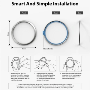 Hurtownia GSM - Nakládka Ringke Bezel Styling Samsung Galaxy Watch 5/4 44mm nerezová ocel 44-01 Stříbrná - RGK1619SSLV - {ean13} - Hurt