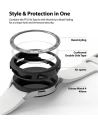 Hurtownia GSM - Nakładka Ringke Bezel Styling 40-01 + etui Ringke Air Sports Samsung Galaxy Watch 4 40mm Black/Silver - RGK1620BLKSLV - {ean13} - Hurt
