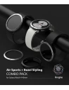 Hurtownia GSM - Nakładka Ringke Bezel Styling 40-01 + etui Ringke Air Sports Samsung Galaxy Watch 4 40mm Black/Silver - RGK1620BLKSLV - {ean13} - Hurt