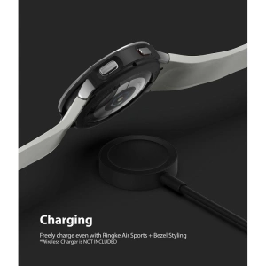 Hurtownia GSM - Nakładka Ringke Bezel Styling 40-01 + etui Ringke Air Sports Samsung Galaxy Watch 4 40mm Black/Silver - RGK1620BLKSLV - {ean13} - Hurt