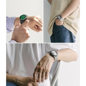 Wholesale Ringke Bezel Styling 40-01 + Ringke Air Sports Samsung Galaxy Watch 4 40mm Black/Silver - RGK1620BLKSLV - {ean13} - Hurt