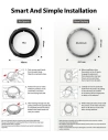 Hurtownia GSM - Nakládka Ringke Bezel Styling 40-01 + pouzdro Ringke Air Sports Samsung Galaxy Watch 4 40mm Černá/Stříbrná - RGK1620BLKSLV - {ean13} - Hurt