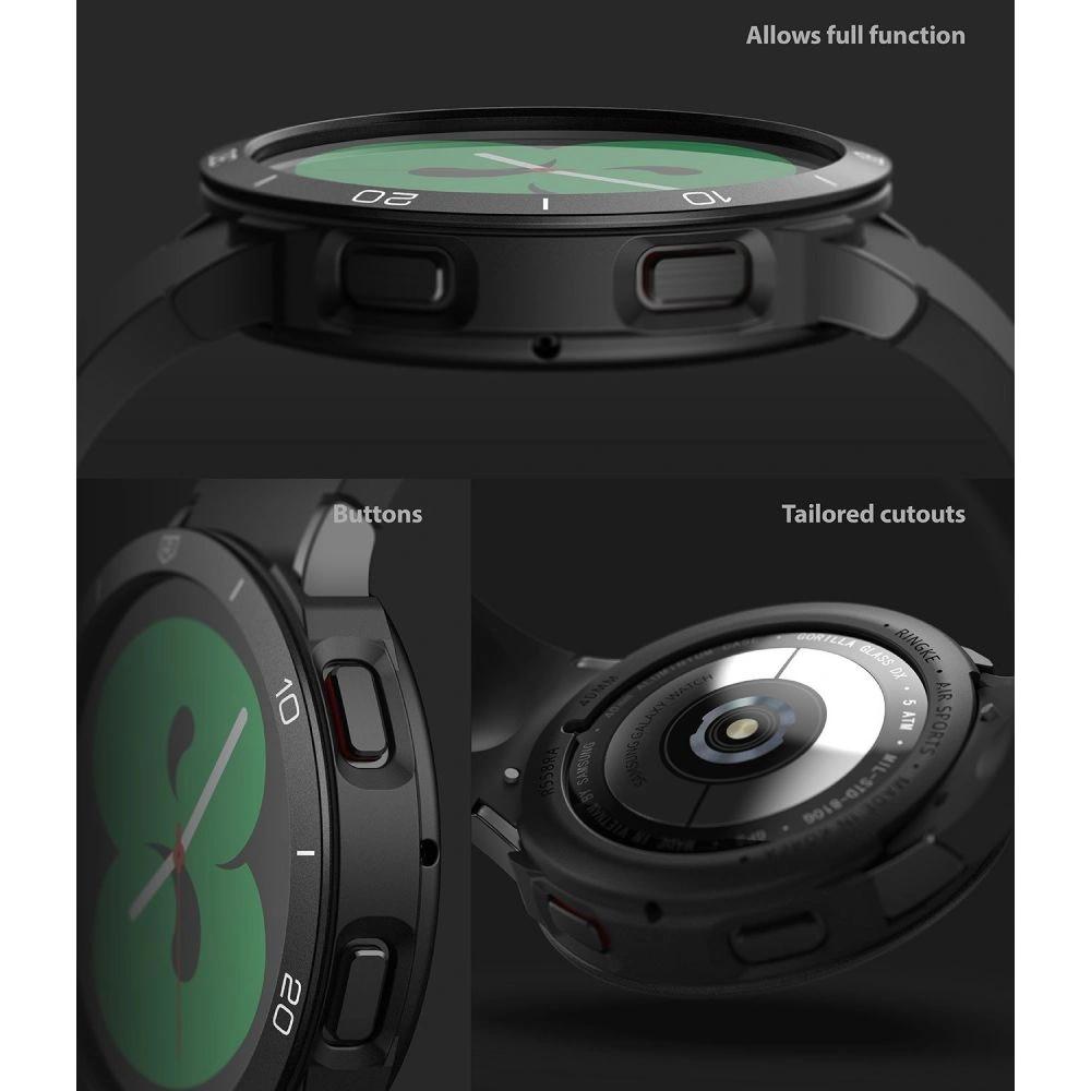 Hurtownia GSM - Nakładka Ringke Bezel Styling 40-02 + etui Ringke Air Sports Samsung Galaxy Watch 4 40mm Černá - RGK1621BLK - {ean13} - Hurt