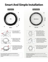 Wholesale Ringke Bezel Styling 40-02 + Ringke Air Sports Samsung Galaxy Watch 4 40mm Black - RGK1621BLK - {ean13} - Hurt