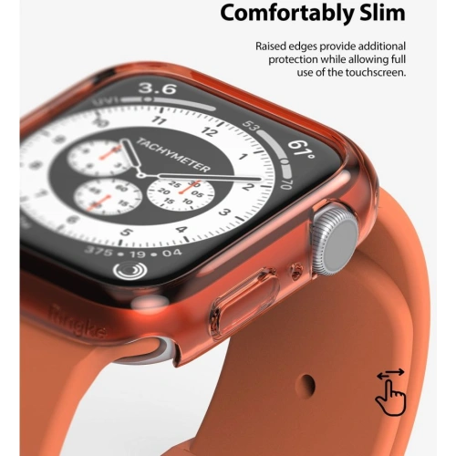 Etui Ringke Slim Apple Watch 4/5/6/7/SE/8/9 40/41MM Clear + Black [2 PACK]