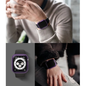 Etui Ringke Slim Apple Watch 4/5/6/7/SE/8/9 40/41MM Clear + Black [2 PACK]
