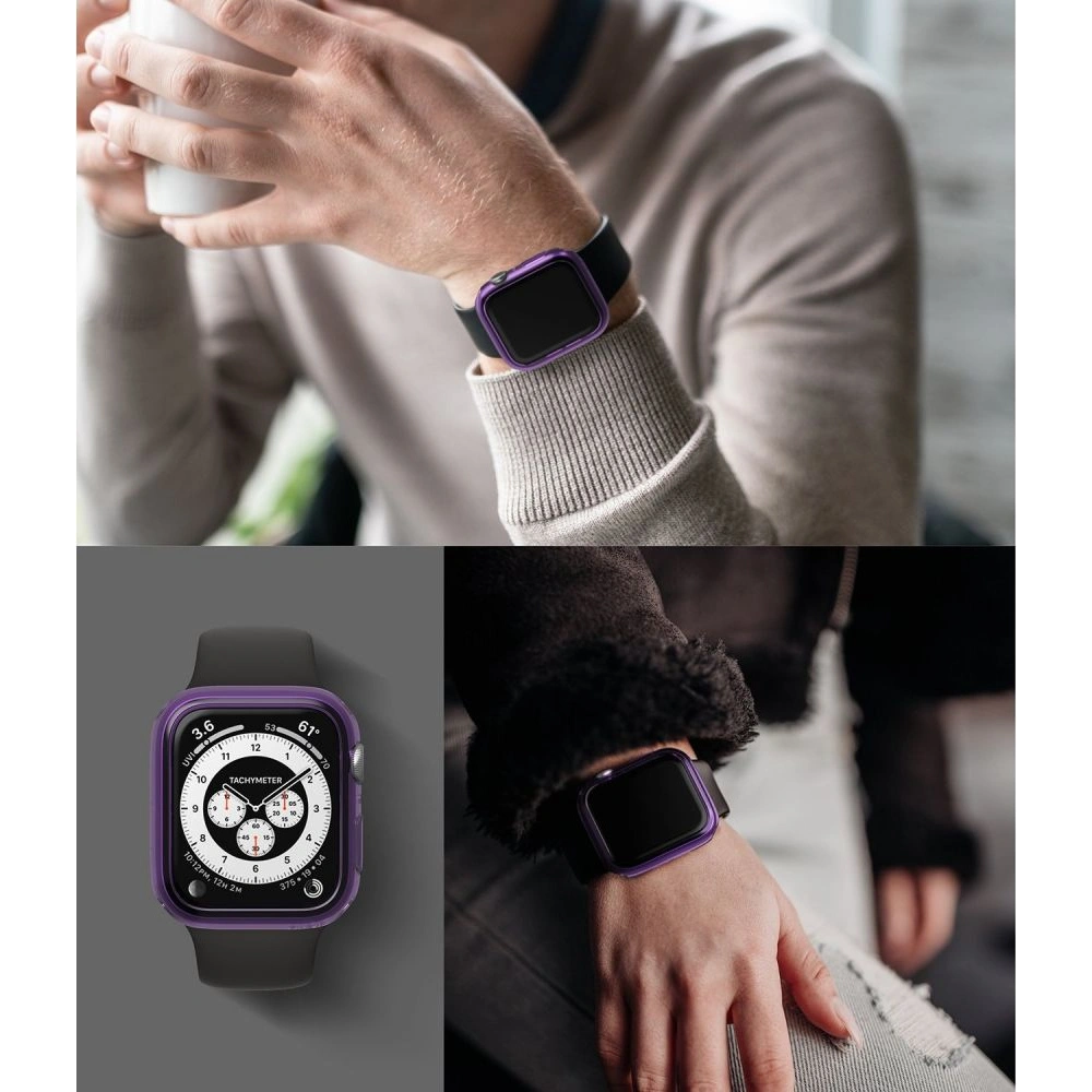 Hurtownia GSM - Etui Ringke Slim Apple Watch 4/5/6/7/SE/8/9 40/41MM Clear + Black [2 PACK] - RGK1622CLBLK - {ean13} - Hurt