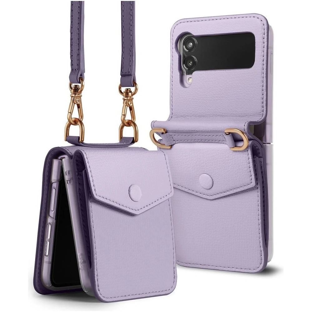 Hurtownia GSM - Etui Ringke Folio Signature Card Pocket Samsung Galaxy Z Flip 3 Světle fialová - RGK1623PRP - {ean13} - Hurt