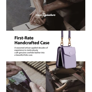 Hurtownia GSM - Etui Ringke Folio Signature Card Pocket Samsung Galaxy Z Flip 3 Light Purple - RGK1623PRP - {ean13} - Hurt