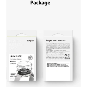 Hurtownia GSM - Etui Ringke Slim Samsung Galaxy Watch 4 40mm Clear + Black [2 PACK] - RGK1624CLBLK - {ean13} - Hurt
