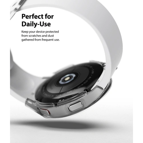 Etui Ringke Slim Samsung Galaxy Watch 4 44mm Clear + Black [2 PACK]