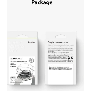 Hurtownia GSM - Etui Ringke Slim Samsung Galaxy Watch 4 Classic 42mm Clear [2 PACK] - RGK1626CL - {ean13} - Hurt