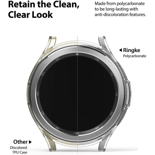 Etui Ringke Slim Samsung Galaxy Watch 4 Classic 42mm Clear + Black [2 PACK]