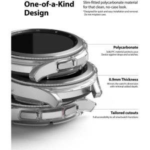 Wholesale Ringke Slim Samsung Galaxy Watch 4 Classic 42mm Clear + Black [2 PACK] - RGK1627CLBLK - {ean13} - Hurt