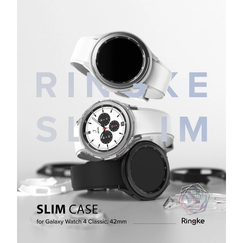 Etui Ringke Slim Samsung Galaxy Watch 4 Classic 42mm Clear + Black [2 PACK]