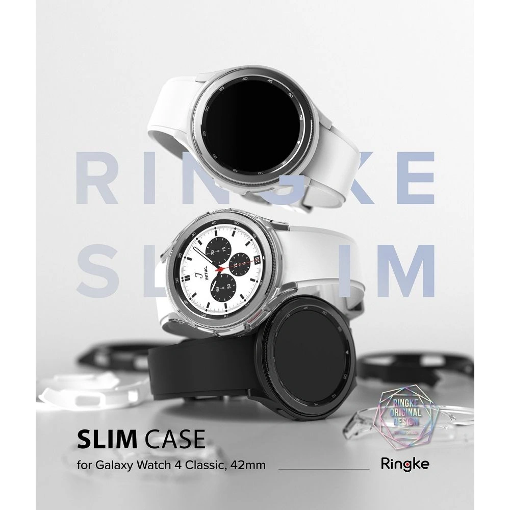 Wholesale Ringke Slim Samsung Galaxy Watch 4 Classic 42mm Clear + Black [2 PACK] - RGK1627CLBLK - {ean13} - Hurt