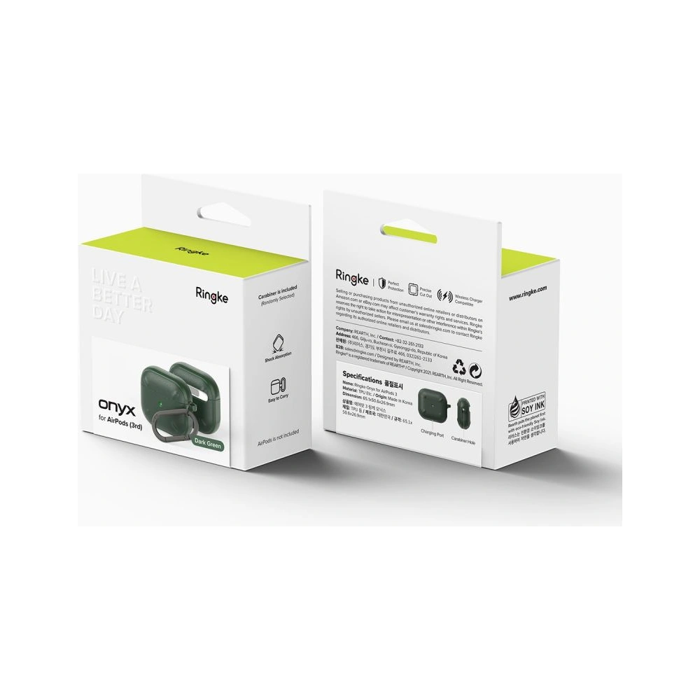 Hurtownia GSM - Etui Ringke Onyx Apple AirPods 3 Dark Green - RGK1630GRN - {ean13} - Hurt