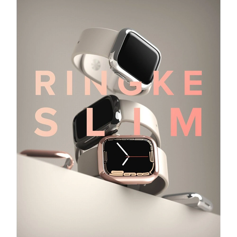Hurtownia GSM - Etui Ringke Slim Apple Watch 4/5/6/7/8/9/SE 44/45mm Clear + Dark Chrome [2 PACK] - RGK1631CLCHR - {ean13} - Hurt
