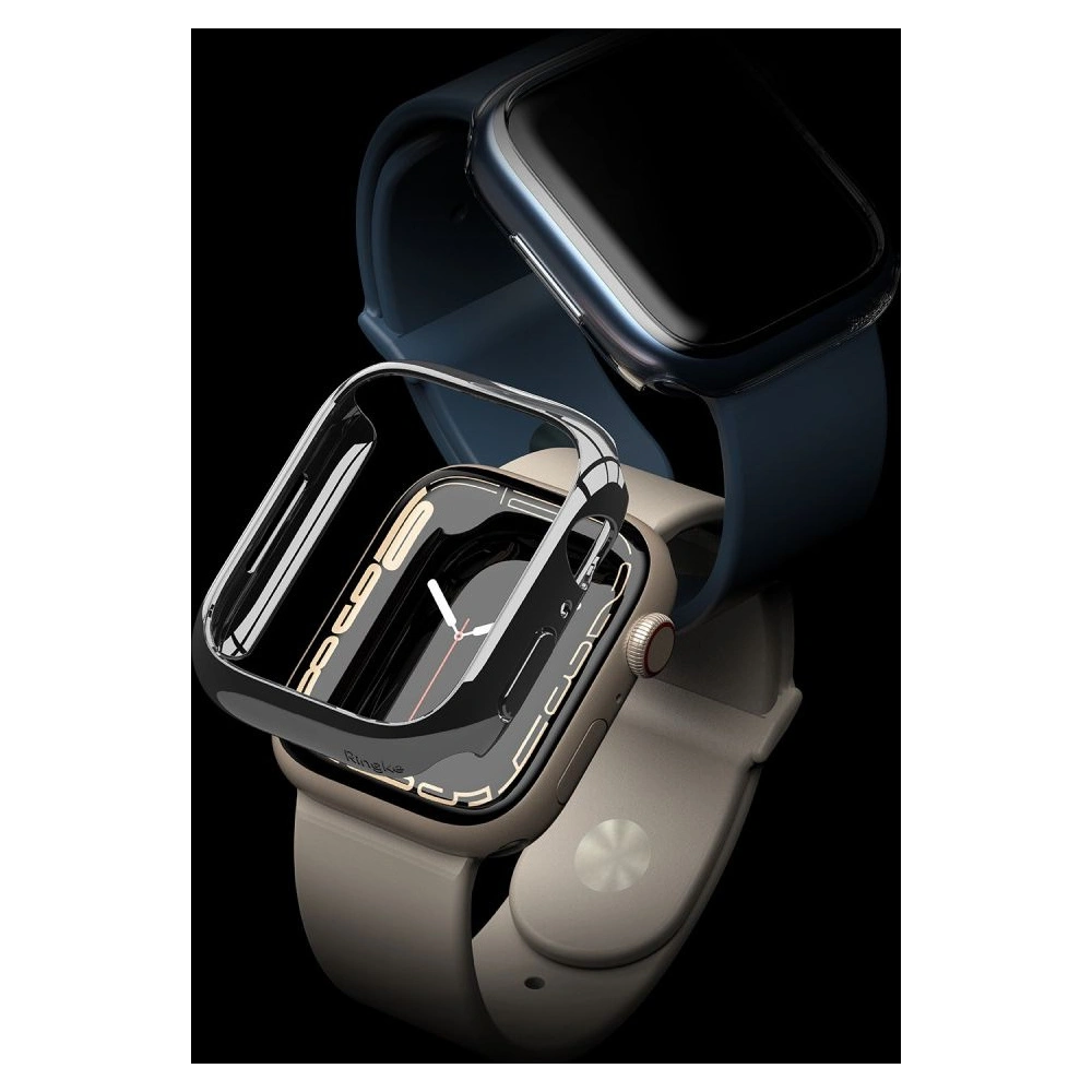 Hurtownia GSM - Etui Ringke Slim Apple Watch 4/5/6/7/8/9/SE 44/45mm Clear + Dark Chrome [2 PACK] - RGK1631CLCHR - {ean13} - Hurt