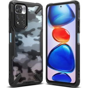 Hurtownia GSM - Etui Ringke Fusion-X Redmi Note 11 Pro+ 5G Camo (Moro) Black - RGK1636MOB - {ean13} - Hurt