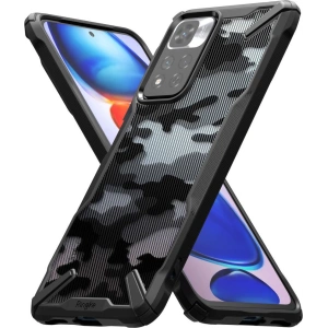 Hurtownia GSM - Etui Ringke Fusion-X Redmi Note 11 Pro+ 5G Camo (Moro) Black - RGK1636MOB - {ean13} - Hurt