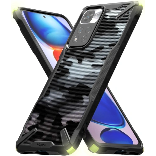 Etui Ringke Fusion-X Redmi Note 11 Pro+ 5G Camo (Moro) Black
