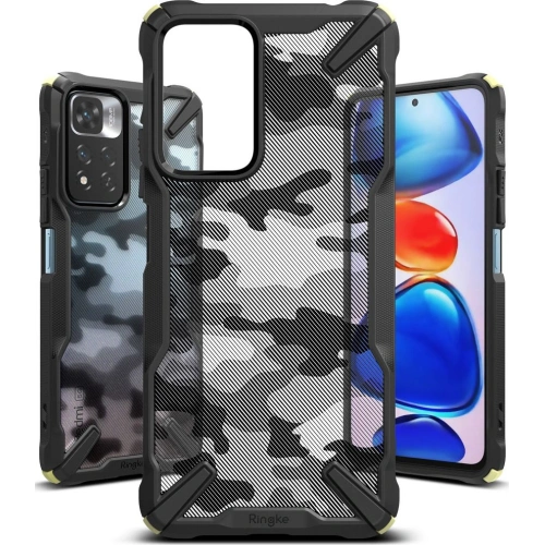 Etui Ringke Fusion-X Redmi Note 11 Pro+ 5G Camo (Moro) Black