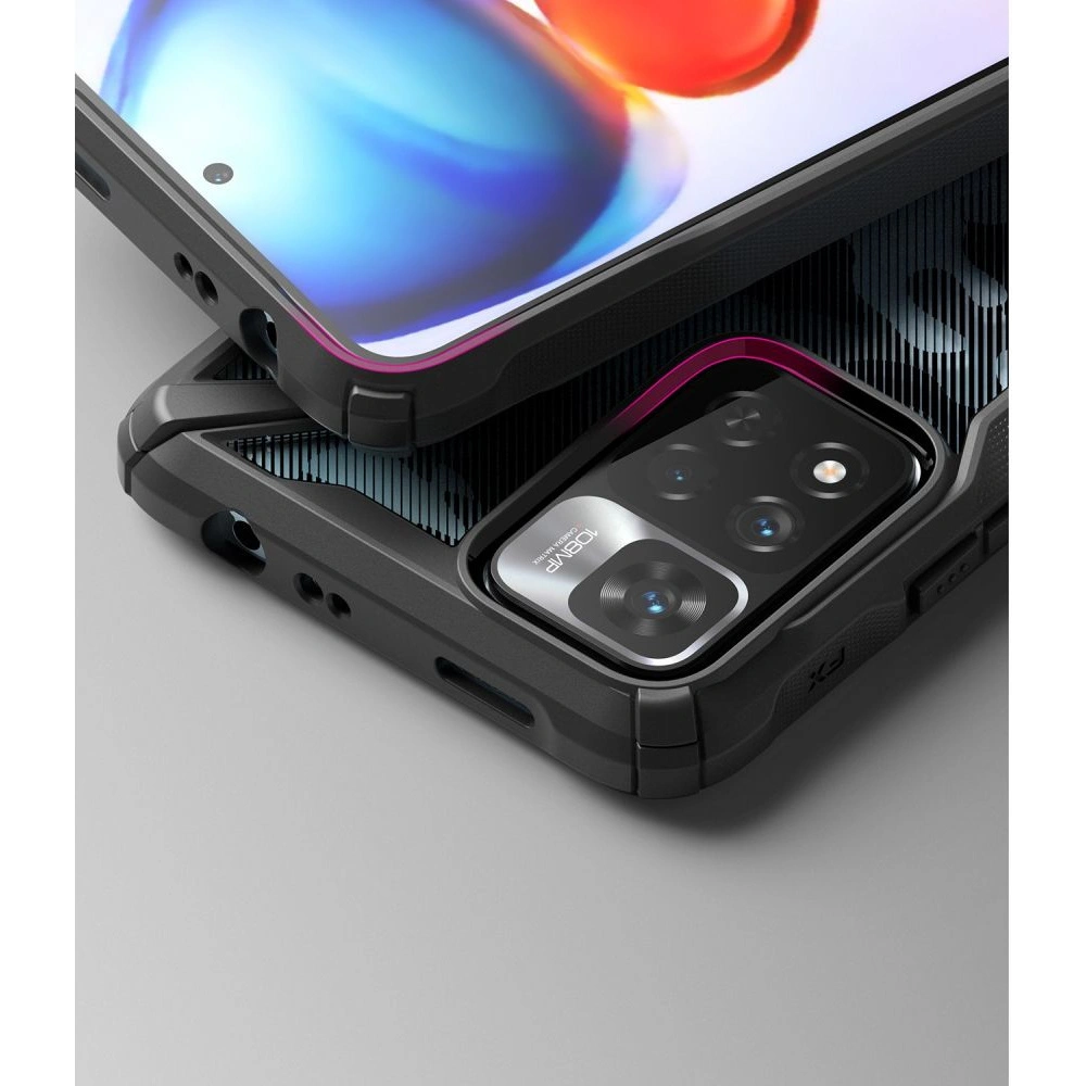 Hurtownia GSM - Etui Ringke Fusion-X Redmi Note 11 Pro+ 5G Camo (Moro) Černé - RGK1636MOB - {ean13} - Hurt