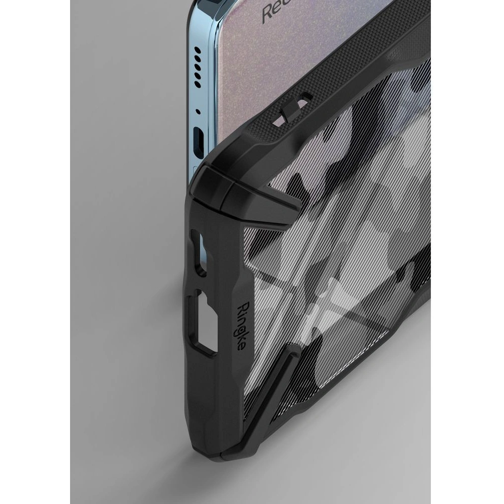 Hurtownia GSM - Etui Ringke Fusion-X Redmi Note 11 Pro+ 5G Camo (Moro) Černé - RGK1636MOB - {ean13} - Hurt