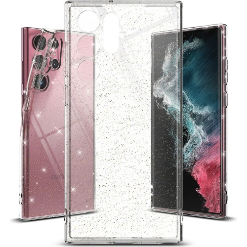 Etui Ringke Air Samsung Galaxy S22 Ultra Glitter Clear