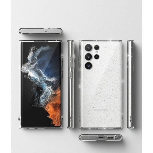 Etui Ringke Air Samsung Galaxy S22 Ultra Glitter Clear
