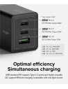 Hurtownia GSM - Ładowarka sieciowa Ringke Charger GaN 3-port 65W Black - RGK1641BLK - {ean13} - Hurt