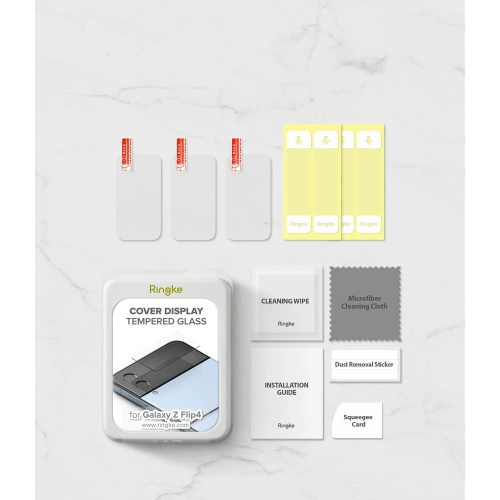 Szkło hartowane Ringke ID Glass Samsung Galaxy Z Flip 4 (na mały wyświetlacz) [3 PACK]
