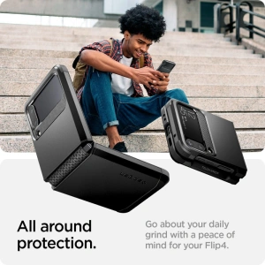 Wholesale Spigen Tough Armor Samsung Galaxy Z Flip 4 Black - SPN2298BLK - {ean13} - Hurt