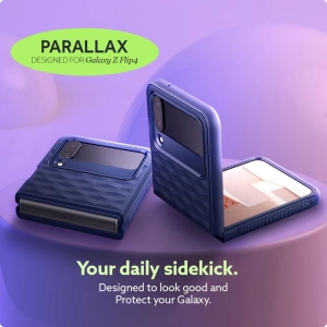 Wholesale Caseology Parallax Samsung Galaxy Z Flip 4 Midnight Blue - CSL062MIDBLU - {ean13} - Hurt