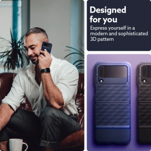 Wholesale Caseology Parallax Samsung Galaxy Z Flip 4 Midnight Blue - CSL062MIDBLU - {ean13} - Hurt