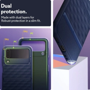 Wholesale Caseology Parallax Samsung Galaxy Z Flip 4 Midnight Blue - CSL062MIDBLU - {ean13} - Hurt