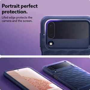 Wholesale Caseology Parallax Samsung Galaxy Z Flip 4 Midnight Blue - CSL062MIDBLU - {ean13} - Hurt