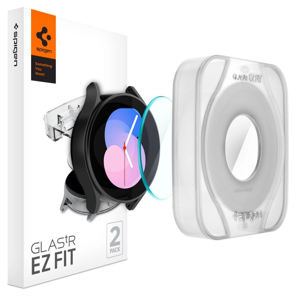Tvrzené sklo Spigen GLAS.tR ez Fit Samsung Galaxy Watch 5/4 40mm [2 PACK]