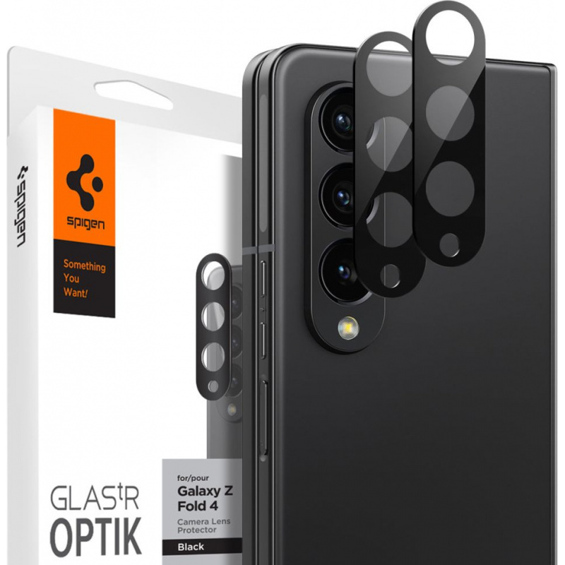 Spigen Distributor - 8809811868487 - SPN2307 - Spigen Optik Camera Lens Samsung Galaxy Z Fold 4 Black [2 PACK] - B2B homescreen