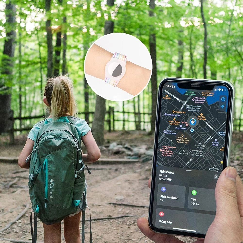Hurtownia GSM - Pasek Tech-Protect Nylon pro děti Apple AirTag růžový - THP1244PNK - {ean13} - Hurt