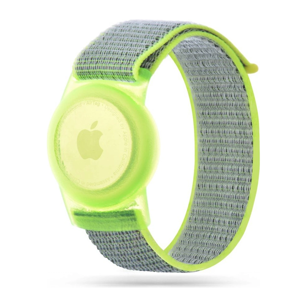Pasek Tech-Protect Nylon pro děti Apple AirTag Limetkový
