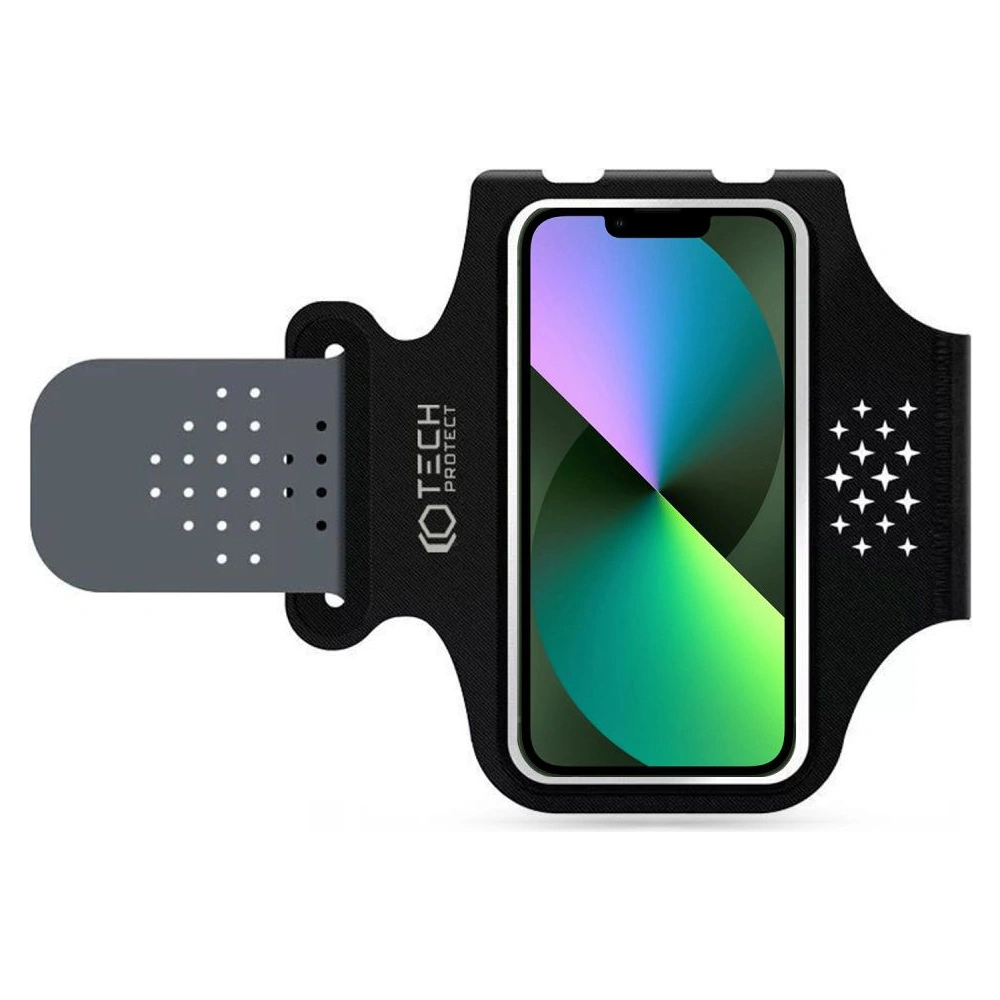 Hurtownia GSM - Opasek na ruku Tech-Protect M1 Univerzální sportovní opasek černý - THP1249BLK - {ean13} - Hurt