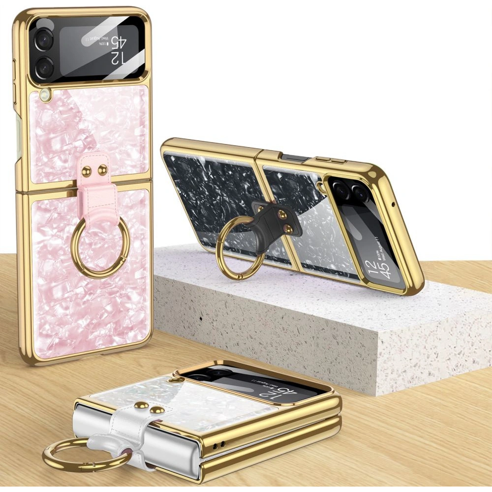 Wholesale Tech-Protect Mood Ring Samsung Galaxy Z Flip 4 Black/Gold - THP1268BLKGLD - {ean13} - Hurt