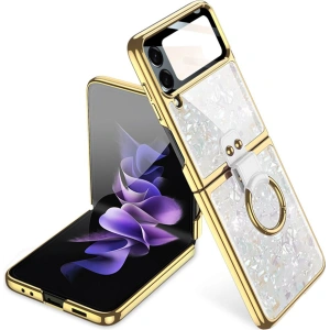Wholesale Tech-Protect Mood Ring Samsung Galaxy Z Flip 4 White/Gold - THP1269WHTGLD - {ean13} - Hurt